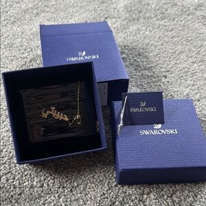 Swarovski Gold Necklace with Crystal‎ Details